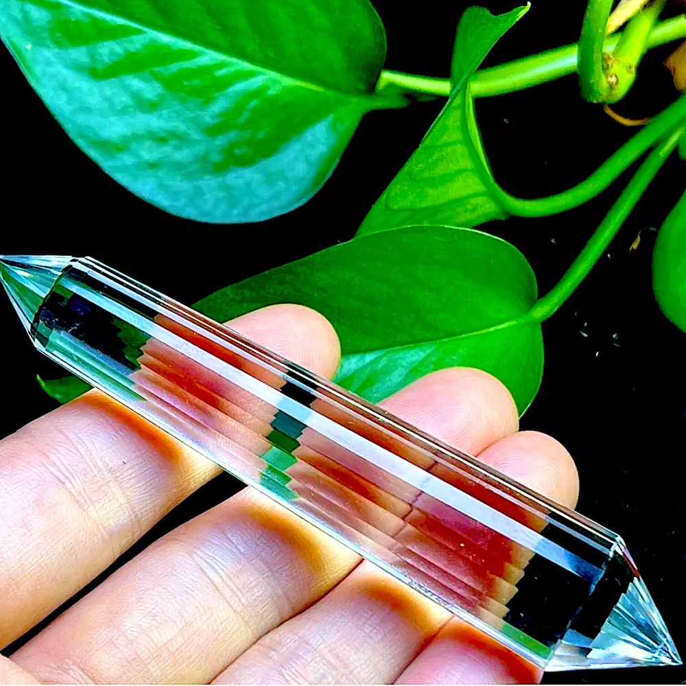 AMAZING 24 Sided Super large Vogel Style Clear Quartz Crystal Wand!!! Reiki ✅ - Picture 9 of 9
